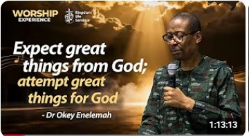 EXPECT GREAT THINGS FROM GOD